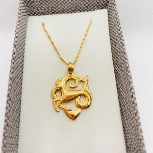 24 carat Gold Plated Zodiac sign necklace